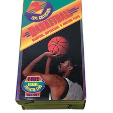 Basketball Bloopers Superstars Amazing Plays 3 Tape VHS Set with Card NBA 1994