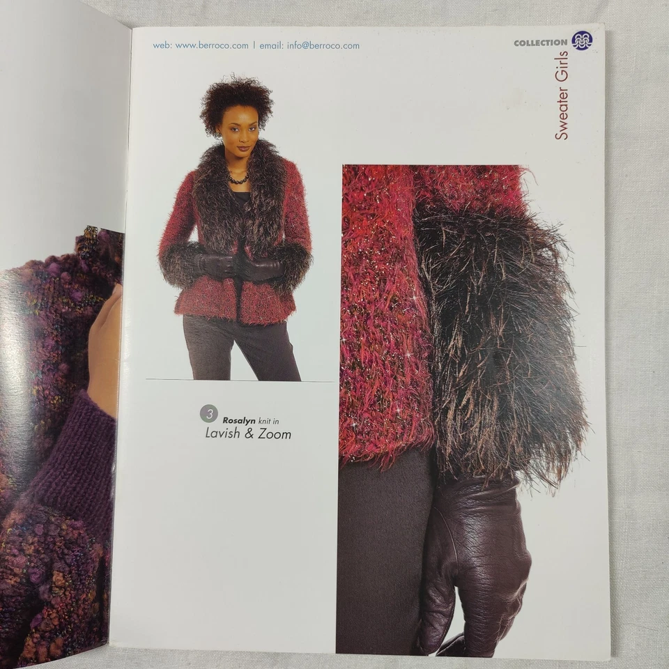 2004 Berroco Collection Sweater Girls Knit Crochet Yarn Design Pattern Book 228 - Image 3 of 4