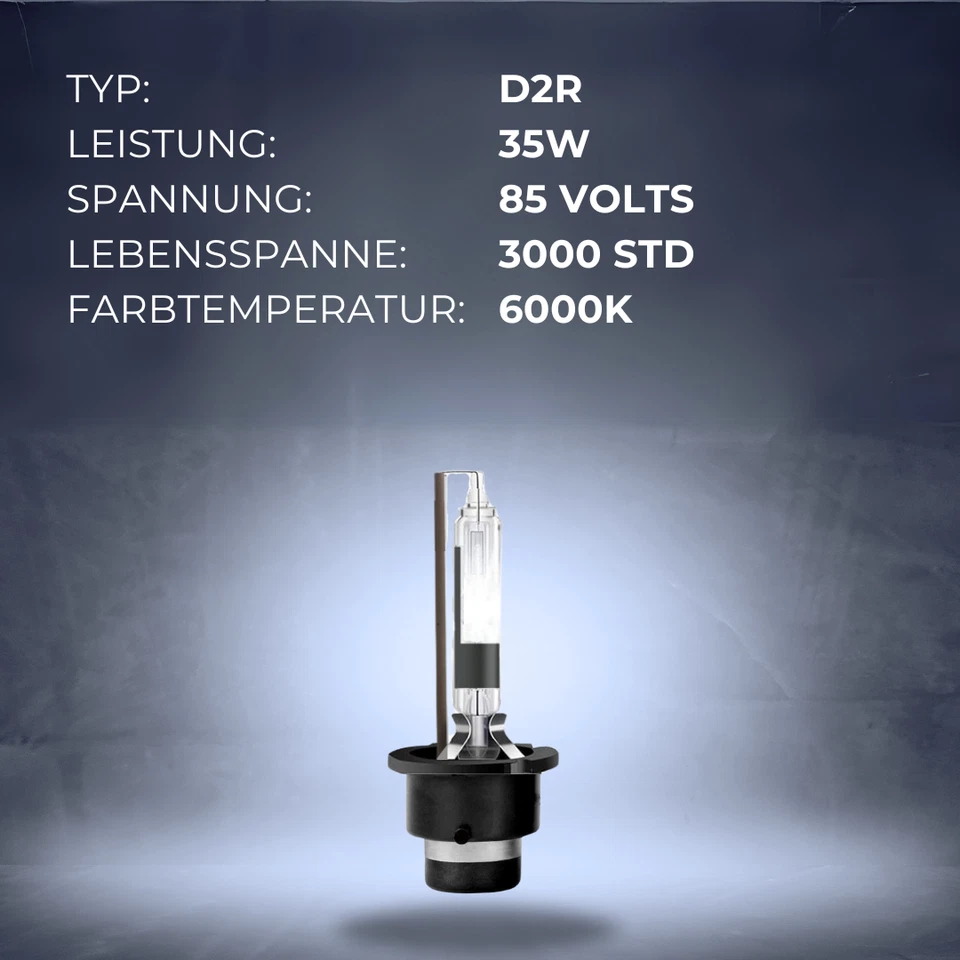 2xOriginal SuperVision D2R 6000K Xenon HID Brenner Lampe Licht Scheinwerfer - Bild 4 von 4