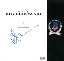 JULIANNE MOORE SIGNED THE BIG LEBOWSKI FULL MOVIE SCRIPT BECKETT BAS COA