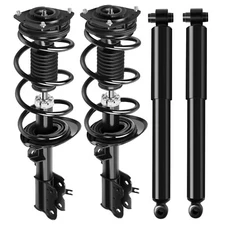 Front Complete Coil Springs Struts & Rear Shocks For 2012-2013 Nissan Rogue AWD