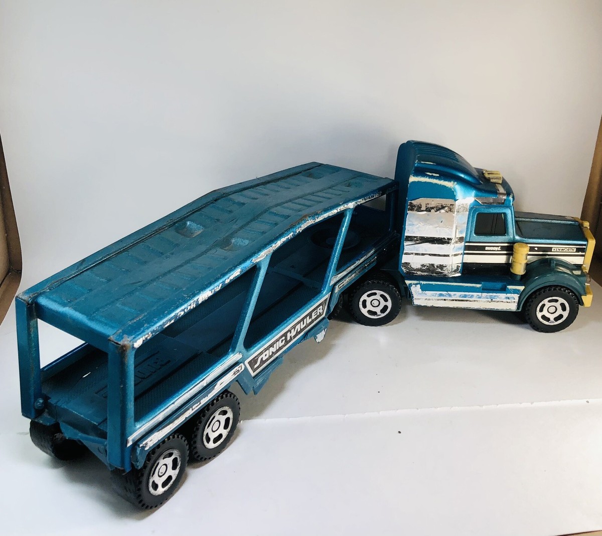 Vintage Model Lorry Car Transporter Buddy L Big Brute Sound