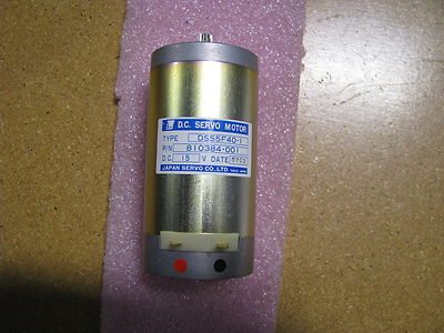 JAPAN SERVO CO. DC SERVO MOTOR # 810384-001 NSN: 6105-01-209 JAPAN SERVO CO. DC SERVO MOTOR # 810384-001 NSN: 6105-01-209