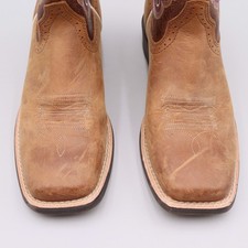 Bottes Western Enfant Ariat Quickdraw - Taille 6 US, Bout Carré, Marron, Garçon