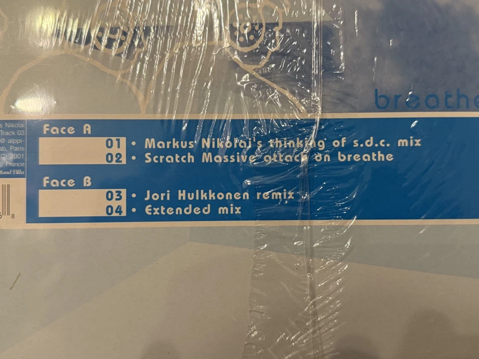 Telepopmusik Breathe 12" Vinyl Single LP SEALED Capitol / Chrysalis Moby rare - Image 3 of 3