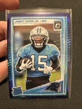 2025 Panini Donruss Optic - Rated Rookie Jimmy Horn Jr. #281 Purple Shock Prizm