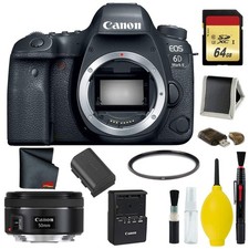 Canon EOS 6D Mark II DSLR Camera Body Only Complete Kit Intl Model w/Canon EF