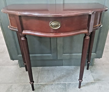 Mesa Consola Federal Demilune Vintage Estilo Bombay Co Media Luna Acento + Cajón