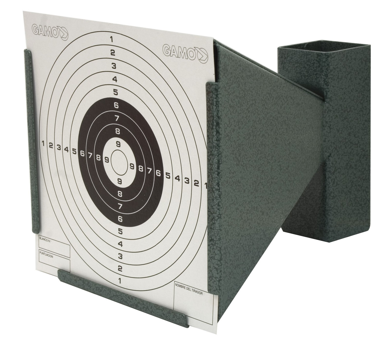 Porte-cible Gamo conique 14x14 cm anti-ricochet pour sécuriser le tir
