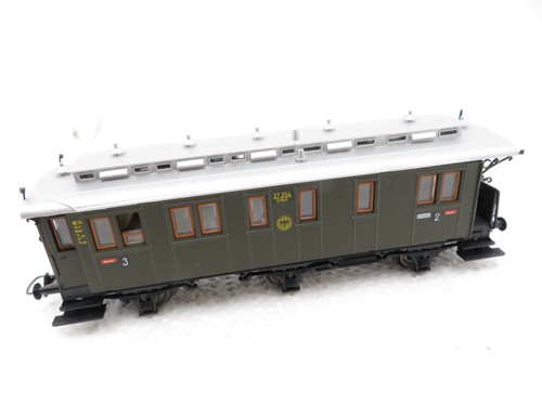 370H0 - Roco H0 - Personenwagen 2/3.Kl grün der DR Erfurt / 37254 | Condition: Gebraucht