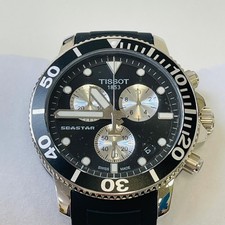 Tissot Seastar 1000 Quartz Watch T120.417.17.051.00 Chronograph 45.5mm Black