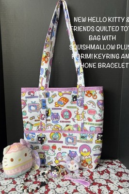 NEW HELLO KITTY & CHARACTERS QUILTED HANDMADE TOTE BAG