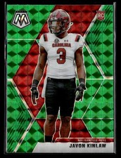 2020 Panini Mosaic #247 Javon Kinlaw Prizm Green Rookie Card San Francisco 49ers