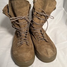 Military Combat Boot Men's Tactical Boots Tan Solid 11.5 Made in USA