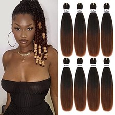 Pre Stretched Braiding Hair, 12 Inch, 8 Pack, Synthetic Crochet Braids