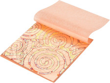 25 Pcs Gold Leaf Sheets 5.5" x 5.5" Imitation Gold Foil Sheets Variegated Boo...