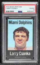 1972 NFLPA Fabric Cards Larry Csonka PSA 4 HOF 8d2