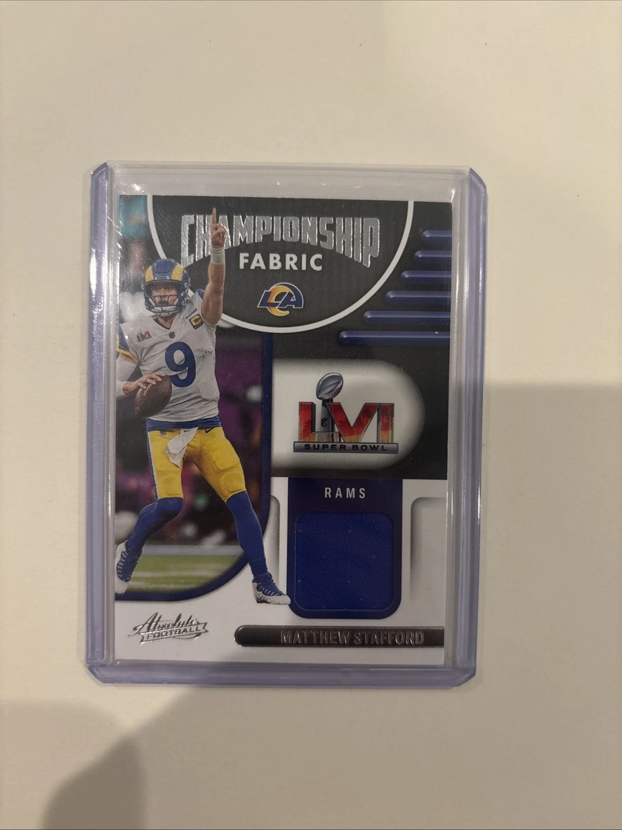 Panini Matthew Stafford Memorabilia Football Sports Trading Cards