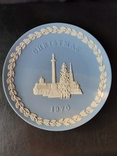 Wedgewood Christmas Plate  - 1970 Trafalgar Sq - 20cm Jasperware