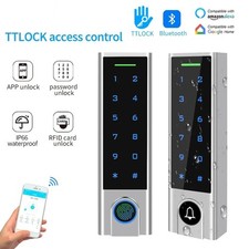 Smart TTLock Access Controller Metal Fingerprint Password RFID Reader 13.56MHz