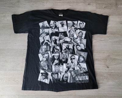 Vintage Y2K rap Legends Black Tee shirt Rappers Hip Hop OG Men's XL 