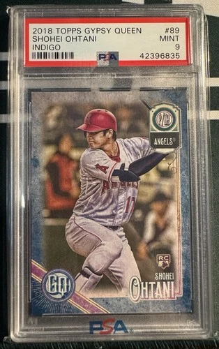 2018 TOPPS GYPSY QUEEN INDIGO #89 SHOHEI OHTANI ROOKIE RC #/250 PSA 9