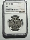 1921-S WALKING LIBERTY HALF DOLLAR NGC G4 KEY DATE