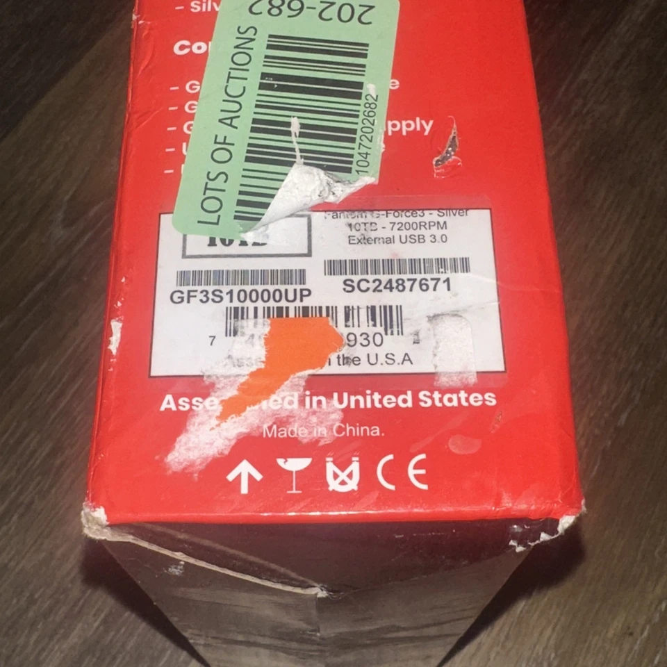 Fantom Drives Gforce3 10TB 7200RPM External Hard Drive - USB 3.2 Gen 1 - 5Gbps - Image 3 of 4