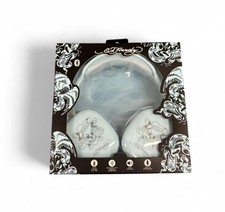 Ed Hardy Wireless Headphones Baby Blue Bluetooth