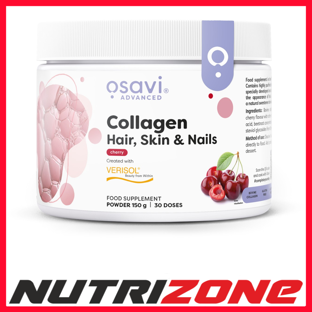 Osavi Collagen Peptides Hair Skin & Nails, Cherry - 150 grams