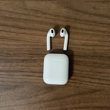 Apple AirPods 2nd Generation Authentic Left Volume Low, Right Battery Low, clean