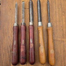 Lote de cinceles de torno de madera vintage Craftsman Shop Smith
