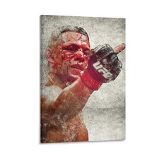 Nate Diaz MMA Boxing Canvas Art Wall Painting Poster Print