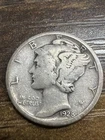 1928-D Mercury Dime - Actual Silver Coin Shown Fine Shape Same Day Shipping Free