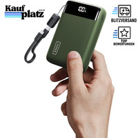 Powerbank 20000Mah 22,5W Schnellladung USB-C Abnehmbar Flugtauglich GrüN