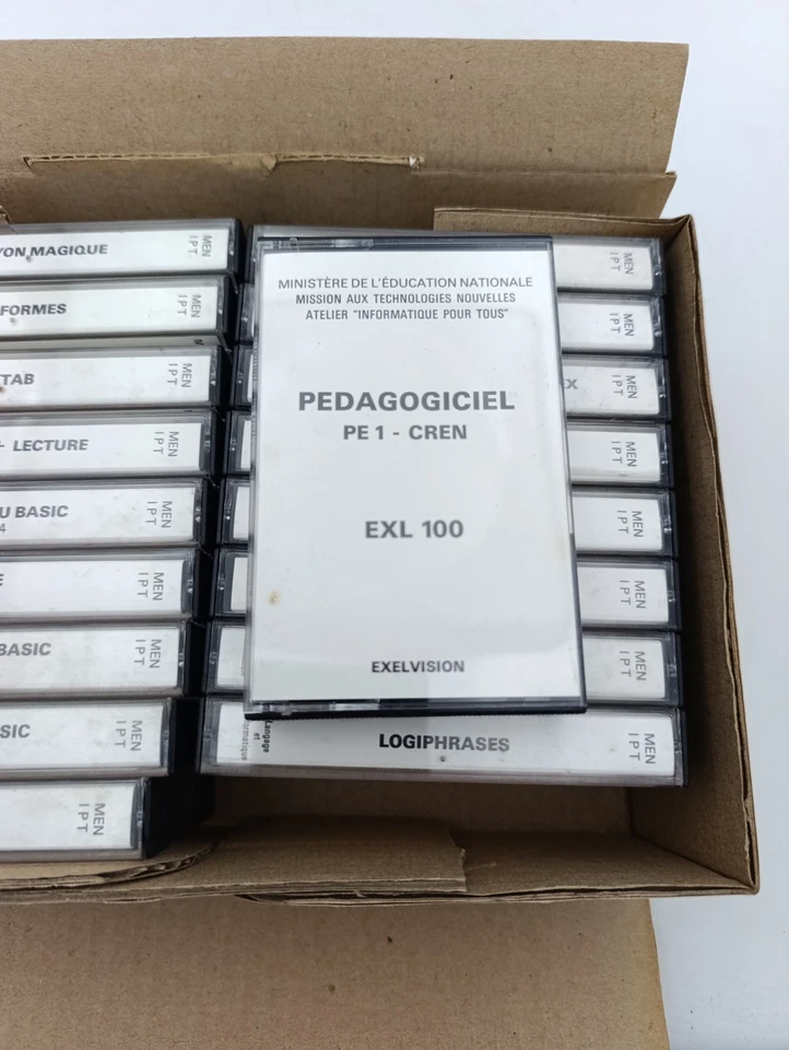 Lot 22 cassettes EXL100 EXELVISION – Informatique Pour Tous MEN IPT – Rare - Photo 3/3