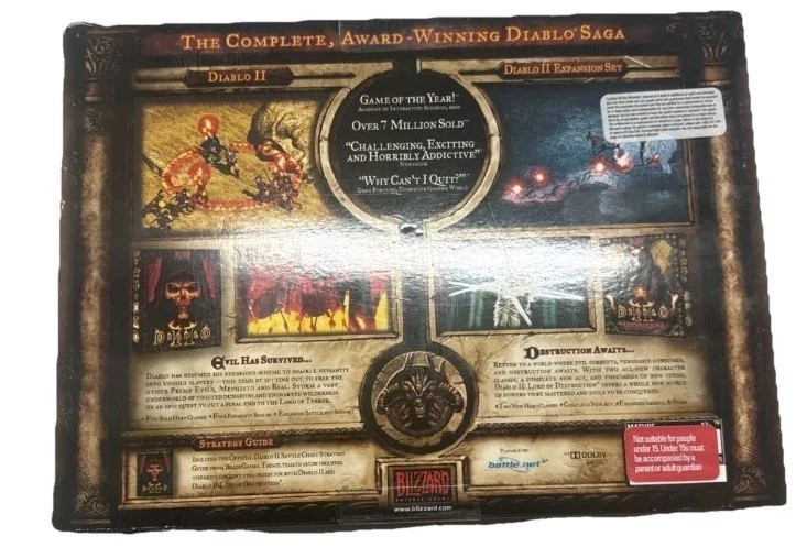 Diablo Battle Chest PC Game Box Expansion Set Old Vintage CLASSIC PC 2001 🔥 - Image 2 of 4