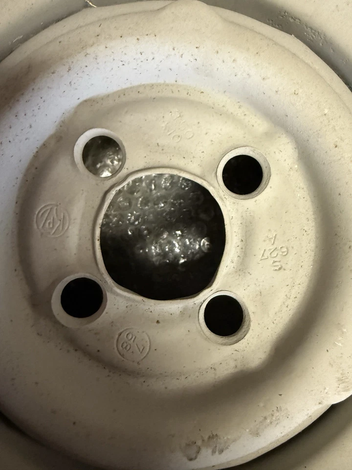 BMW Isetta Felge Stahlfelge 10 Zoll gesandstrahlt grundiert Oldtimer Ersatzteil - Bild 2 von 3