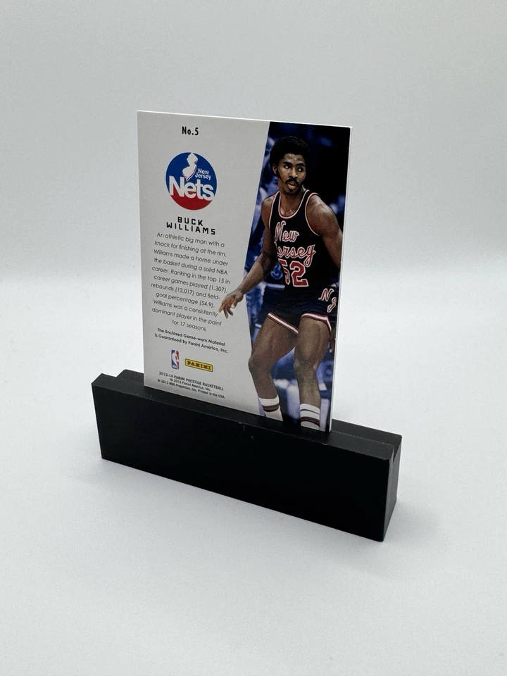 2013-14 Panini Prestige True Colors Materials Buck Williams #5 (MEM) - Image 2 of 2