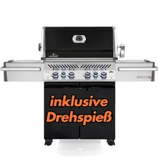 Napoleon Gasgrill Prestige PRO 500 RSIBPK-3, Black Edition inkl Drehspieß