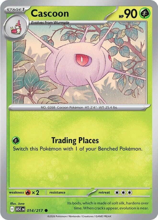 Cascoon Pokemon Ascended Heroes 014/217 NM