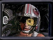 Marketplace image: 2023 Topps Chrome Star Wars Luke Skywalker Semra Bulut Sketch Auto #1/1