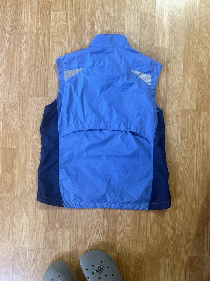 Vintage Nike Jersey Vest Blue Black Full Zip Cycling XL Made in Philippines - Image 2 of 3