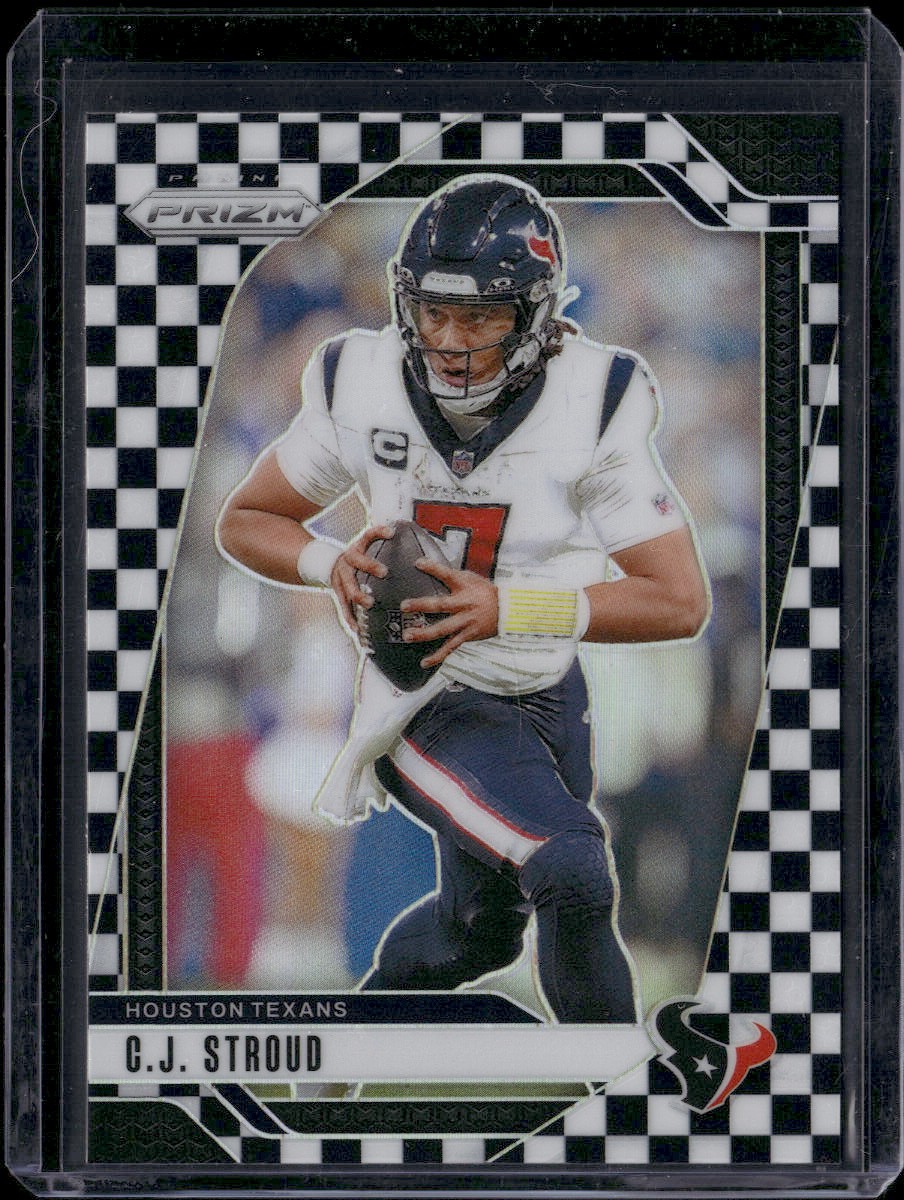 2024 Panini Prizm #111 C.J. Stroud Black and White Checker