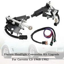 Electric Headlight Conversion Kit Upgrade For Corvette C3 1968-1982 #8