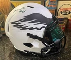 Jalen Carter Signed Eagles Lunar Eclipse Full Size Replica Helmet JSA Autograph￼