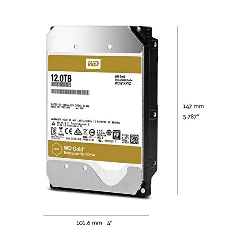 WD Gold 6TB Enterprise Class HDD - 7200 RPM Class SATA 6 Gb/s 3.5" - WD6002FRYZ - Image 2 of 2