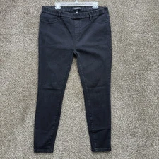 Judy Blue Pull On Black Denim Jeggings Size 15/32 JB88263 Skinny Fit