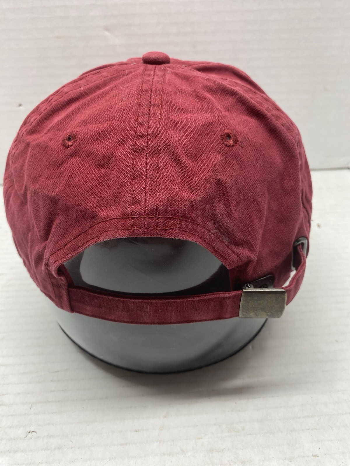 Nike Adjustable Strap Back Hat OSFA Burgundy Red - image 4