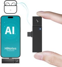 HiDock P1 Mini AI Voice Recorder 32GB Bluetooth Earbud Call Notes - NIB